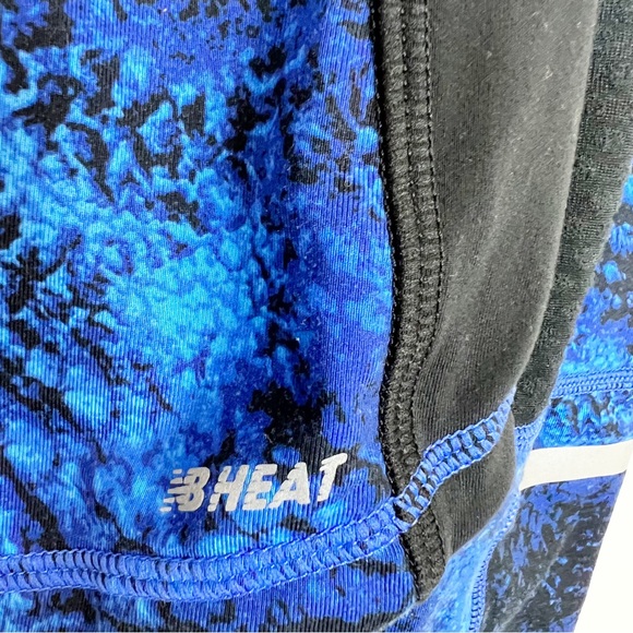 New Balance Heat 1/2 Zip Long Sleeve Pullover Blue & Black Size Small - Picture 6 of 11